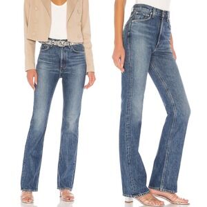 Agolde High‎ Rise Flare Blue Jeans Womens Size 23 Cotton Denim USA Made Absolute